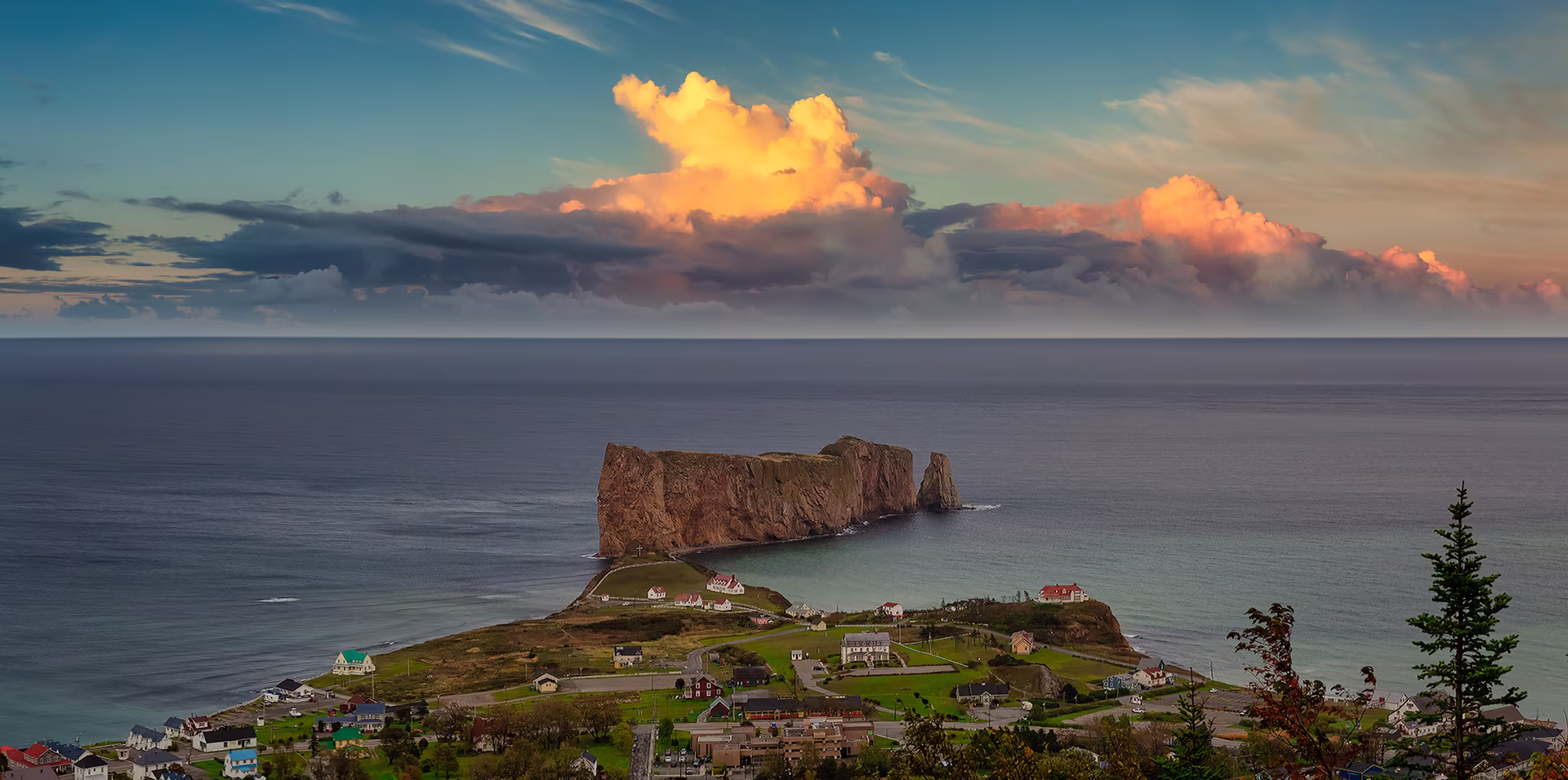 Rocher Percé, situato in Gaspésie, in Québec